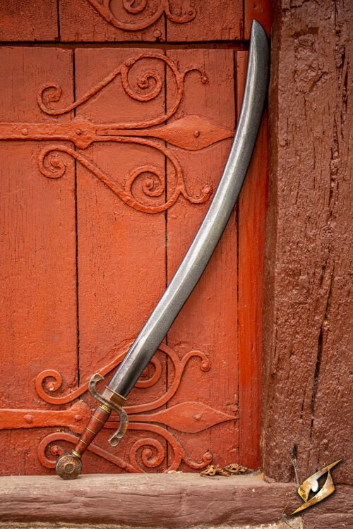 Sable pirata curvo tipo Falchion (105 cm.)