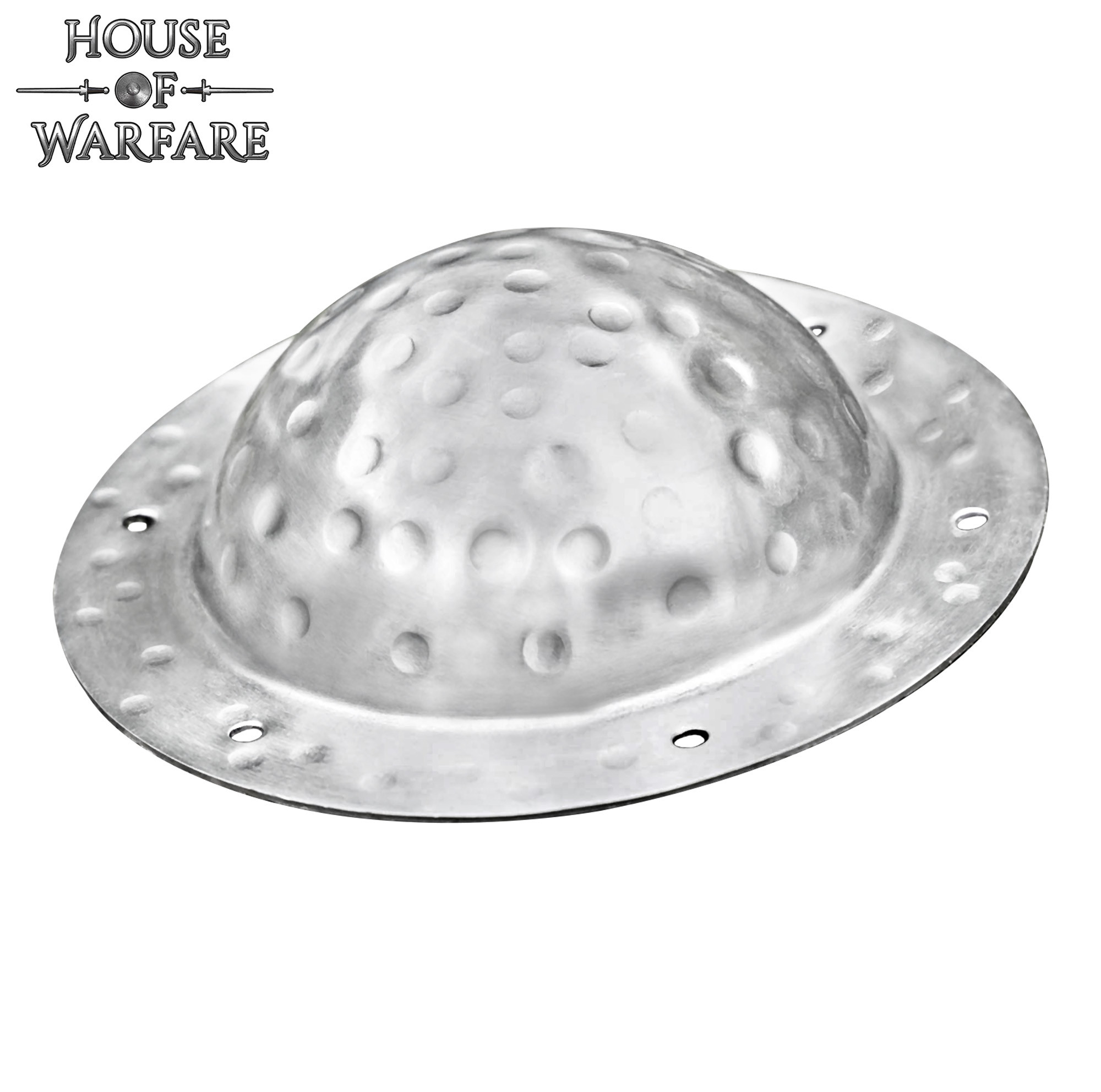 Umbo plateado para escudos vikingos en acero