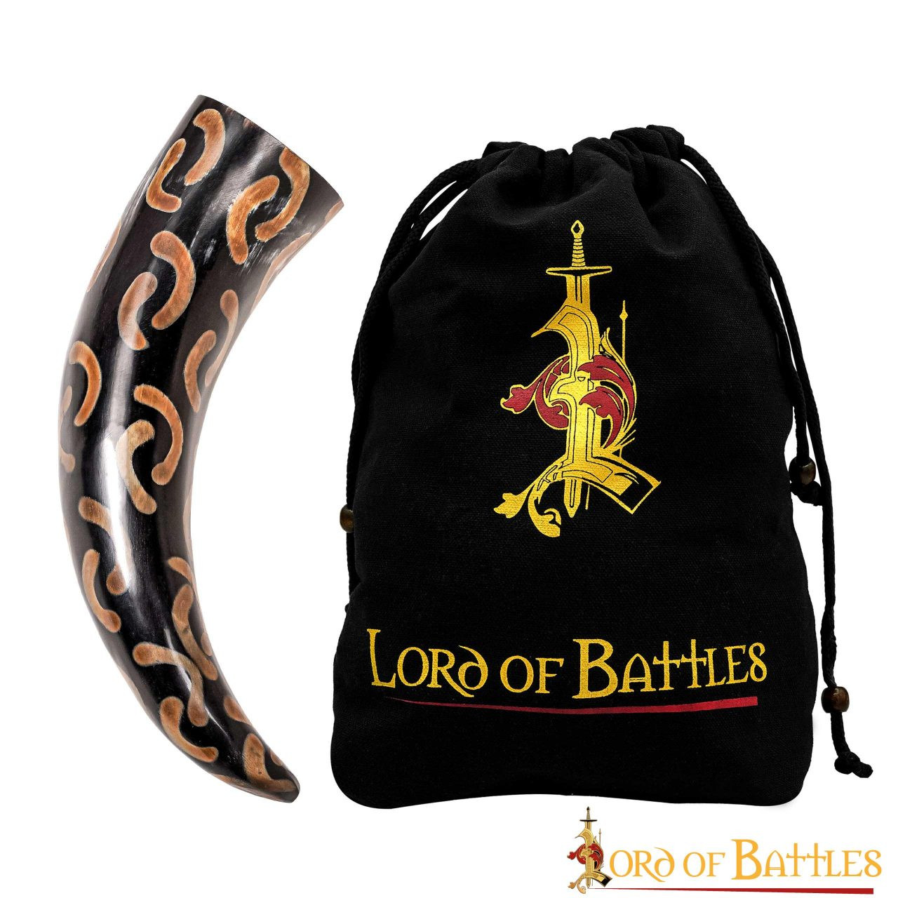 Cuerno de buey para beber diseño Medias Lunas