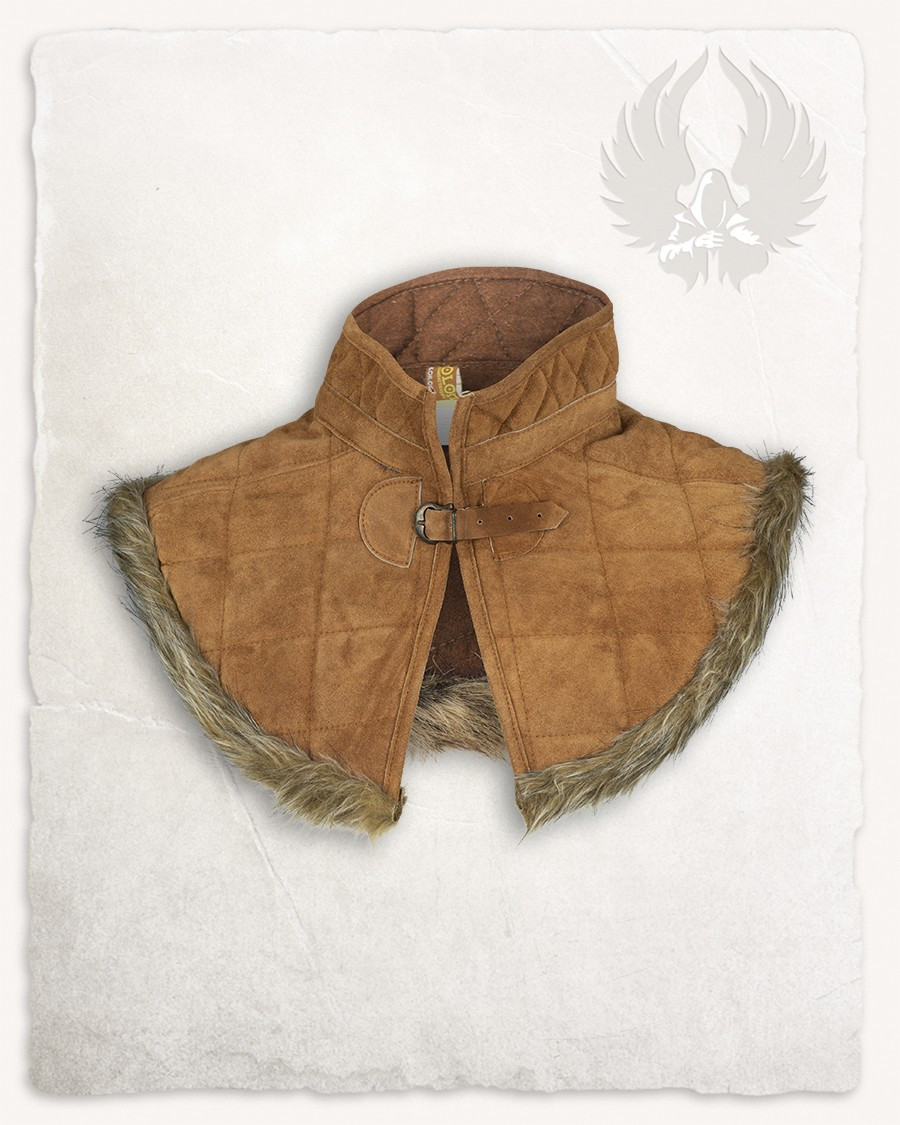 Gorjal medieval Nimue en ante - Marrón Claro