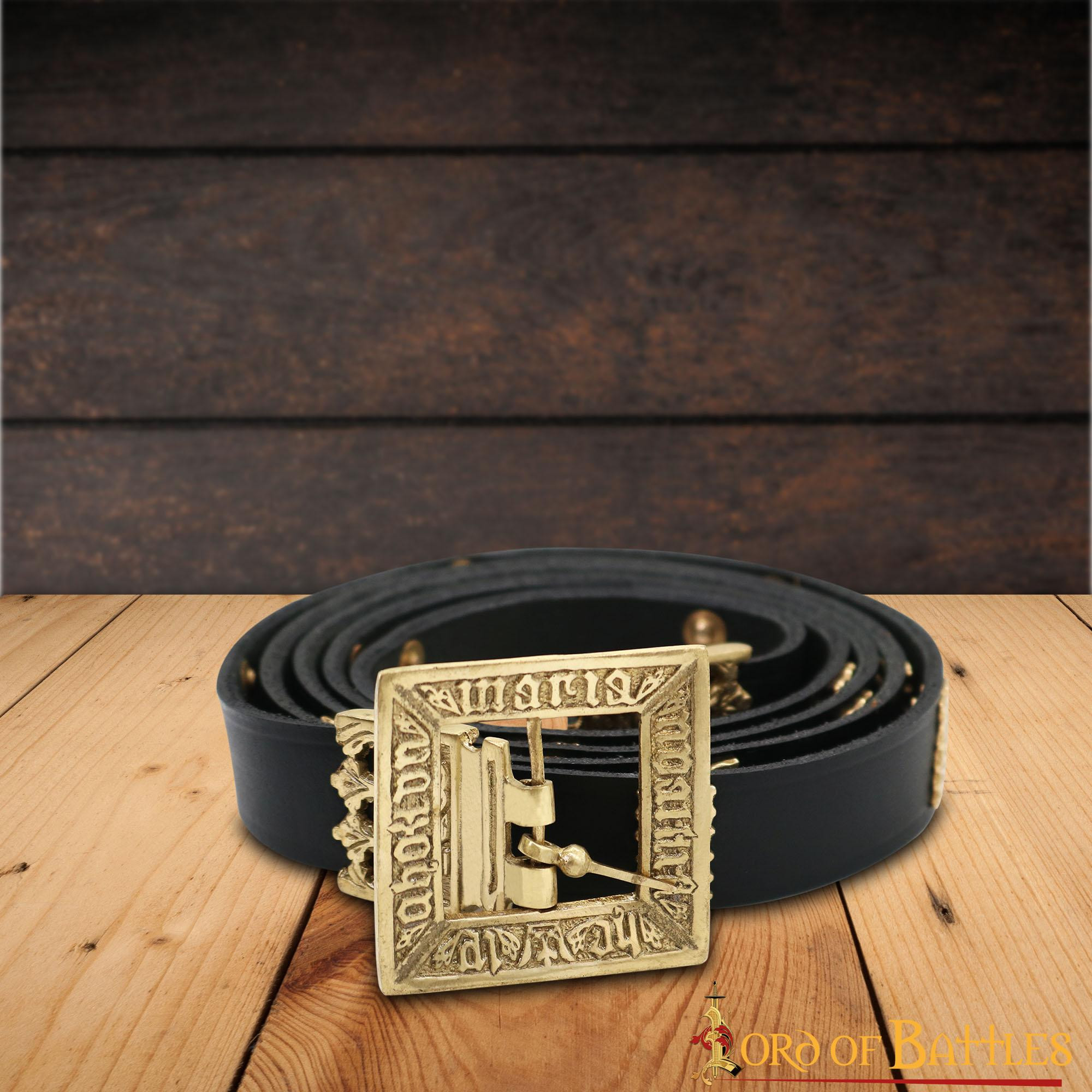 Cinturón medieval de cuero Eric de Pomerania