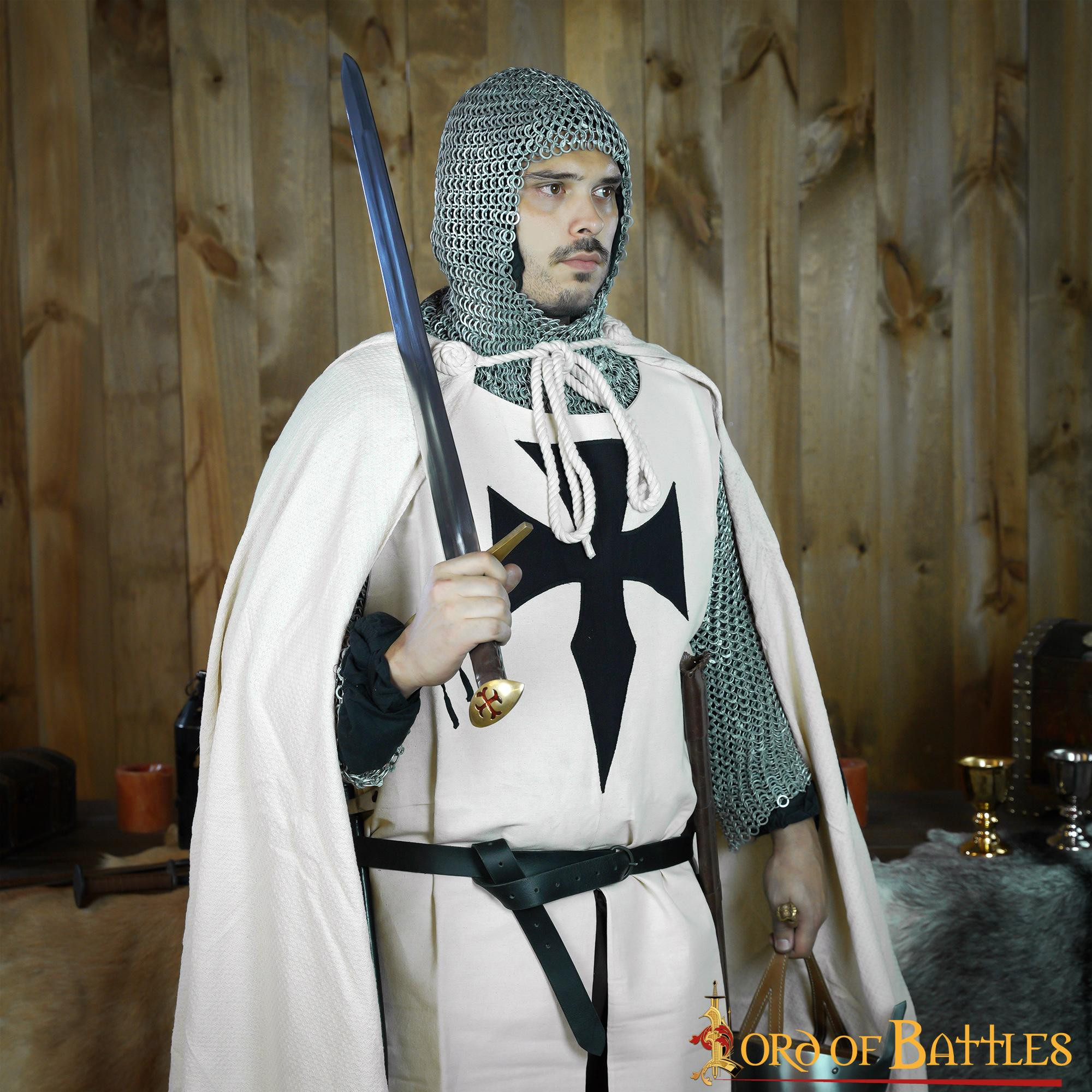 Tabardo medieval en algodón de Caballero Teutónico