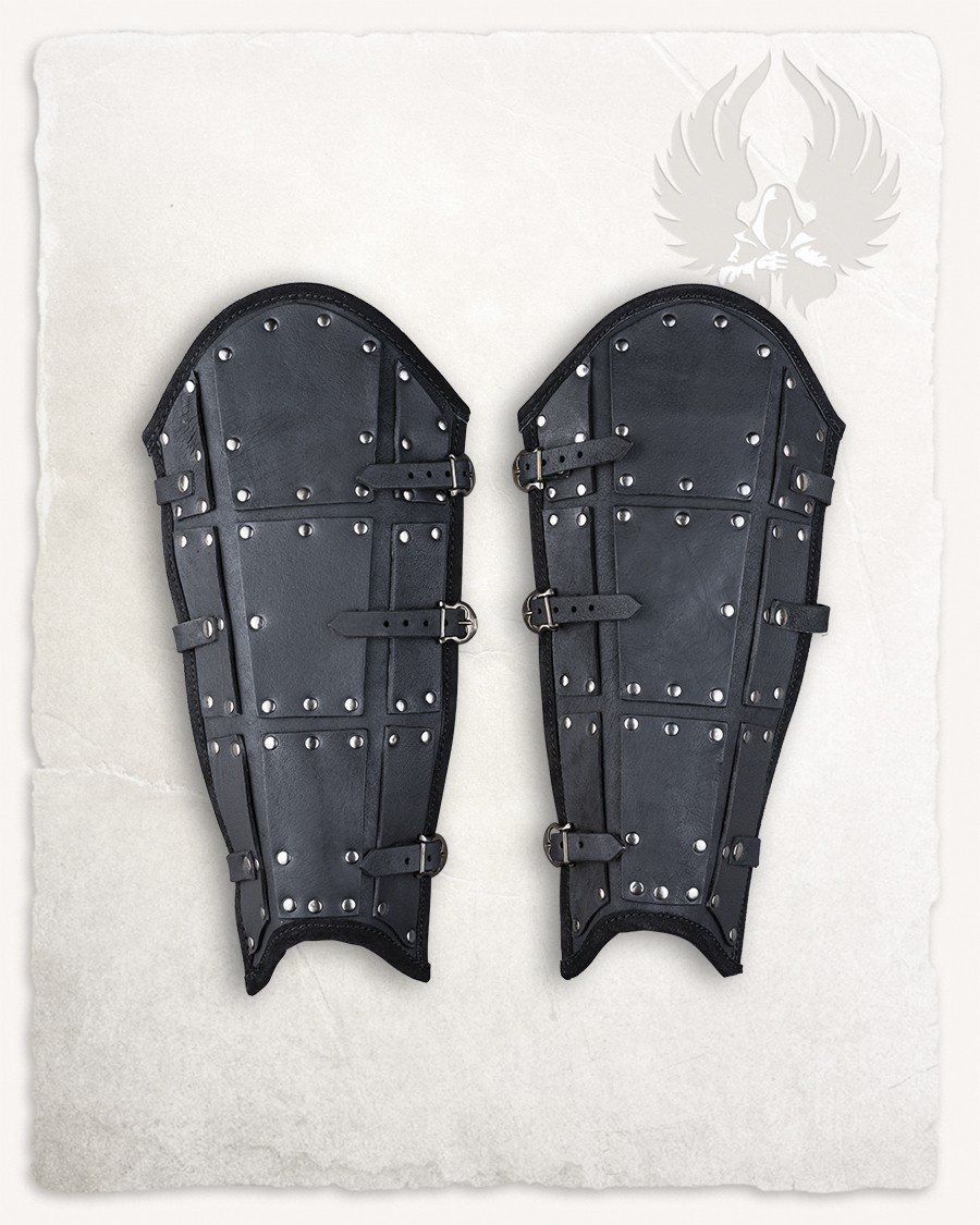 Grebas de cuero superior negro modelos Quintus