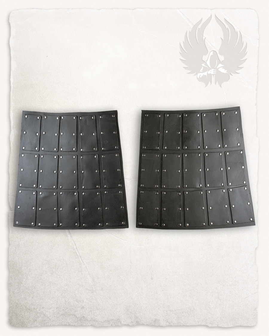 Escarcelas laterales en ante negro, modelo Quintus