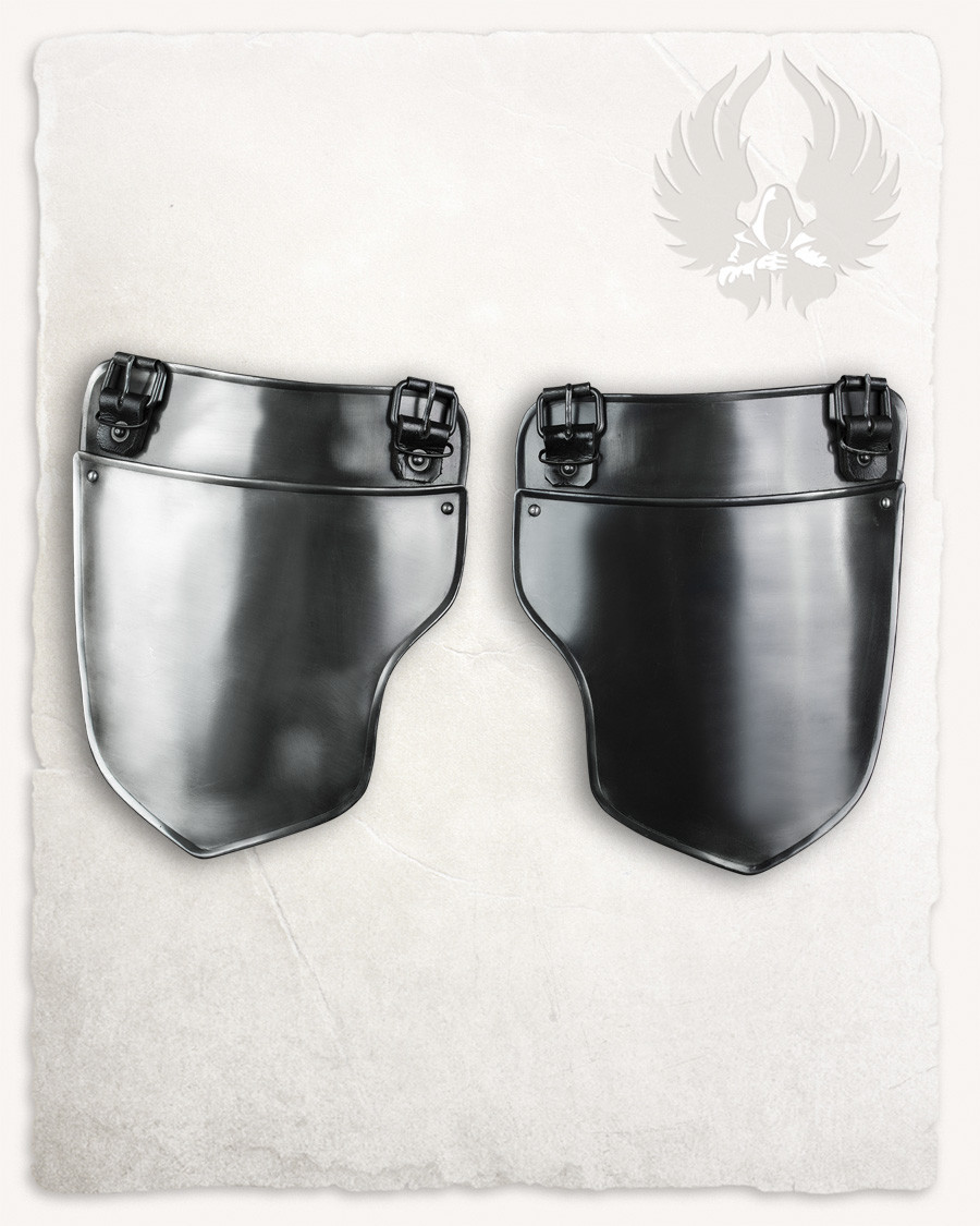 Escarcelas medievales modelos Ortwin, acero envejecido