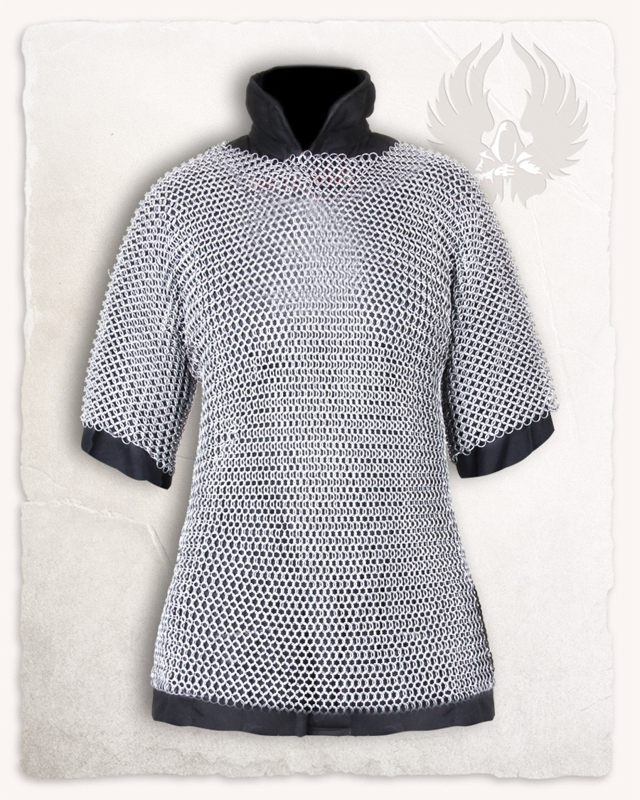 Cota de malla anillas 4 en 1, modelo David (acero pulido)