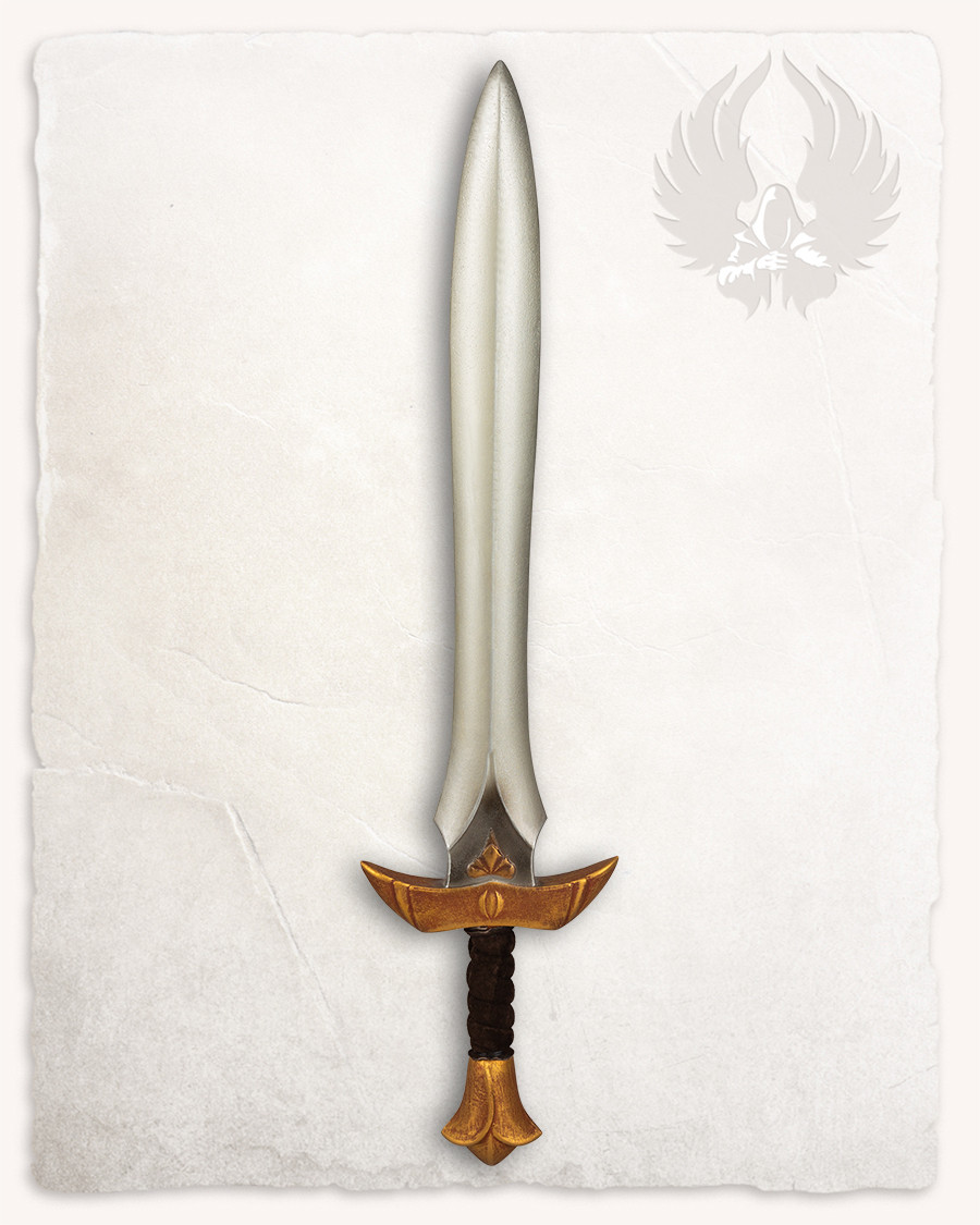 Espada corta LARP modelo Farin, acabado dorado