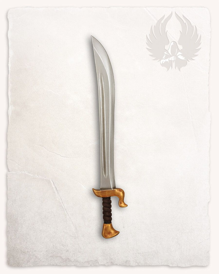 Sable pirata LARP modelo Griffin, acabado dorado