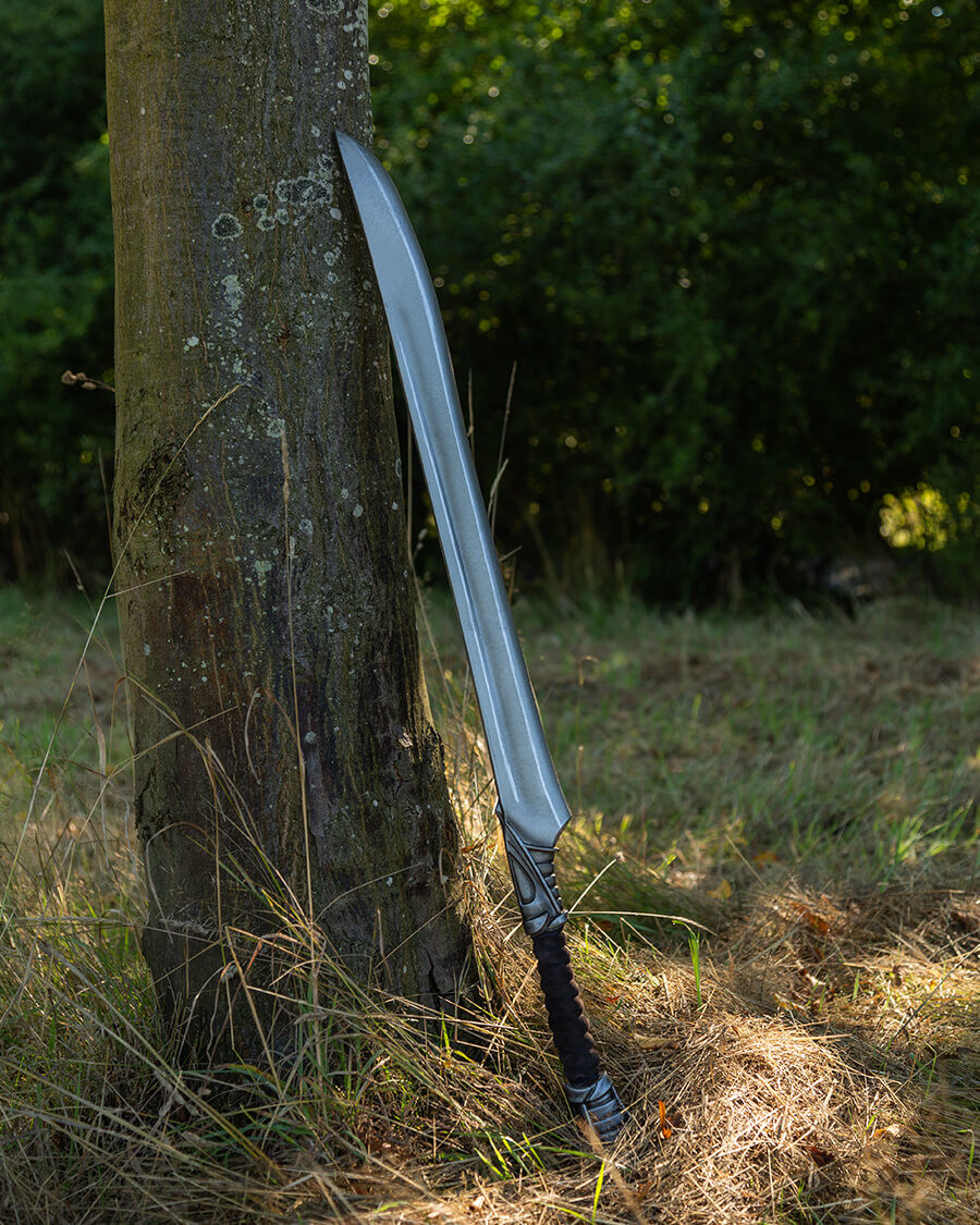 Espada Elfa larga LARP modelo Yorveth, acabado acero