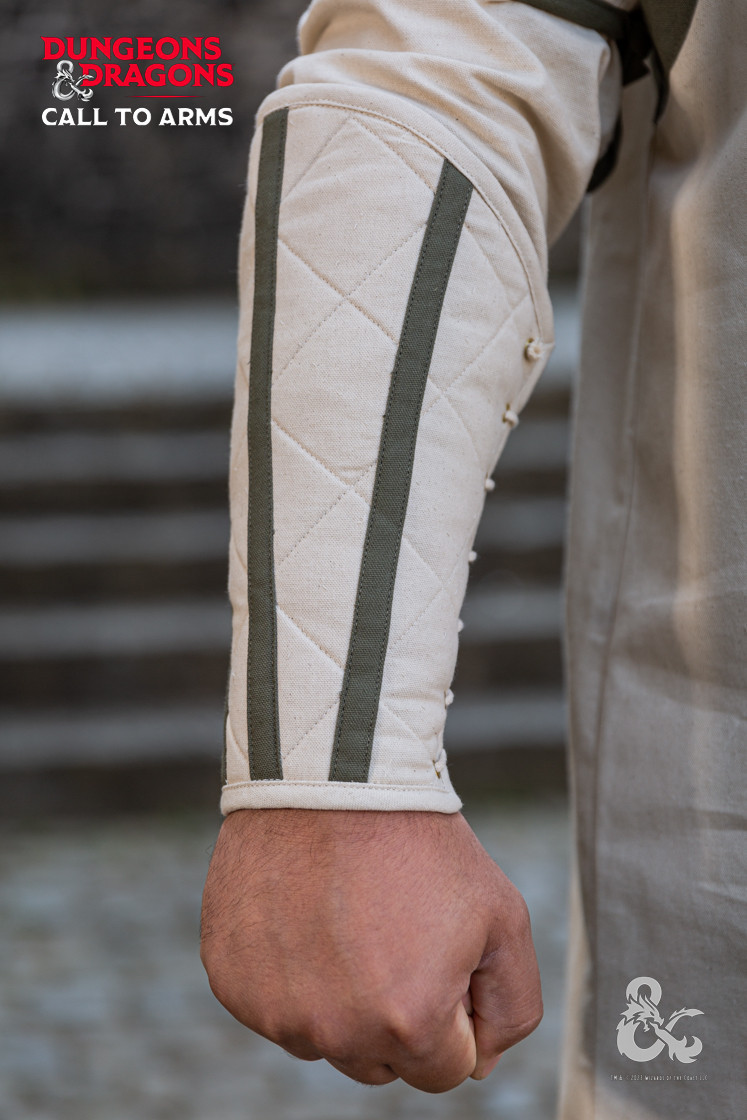 Brazaletes medievales de Clérigo, blanco natural