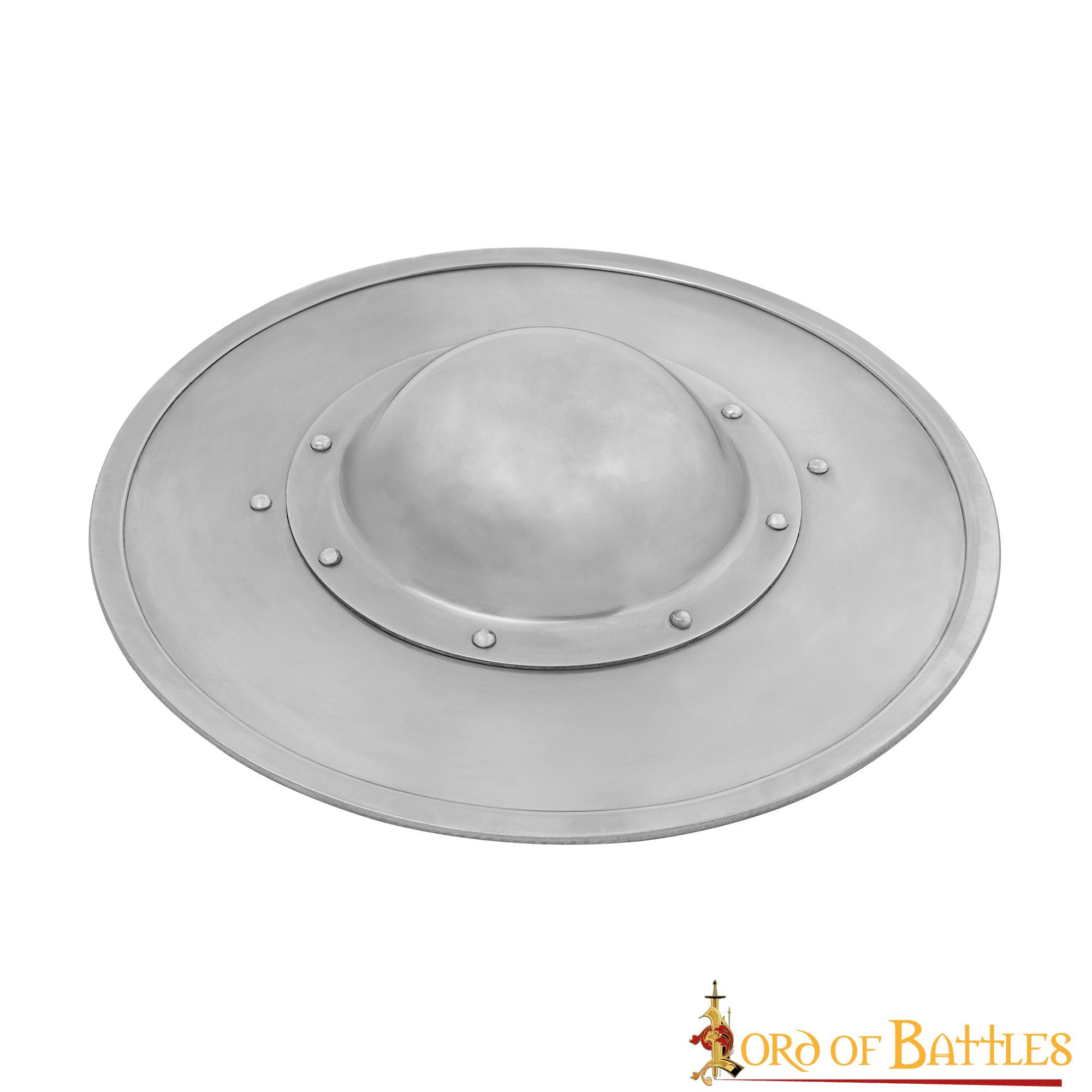 Escudo redondo funcional acero, para esgrima