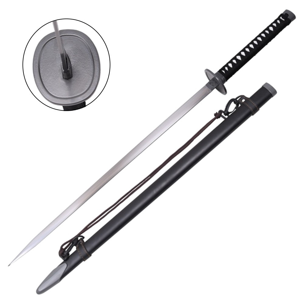 Katana ornamental con funda negra para colgar