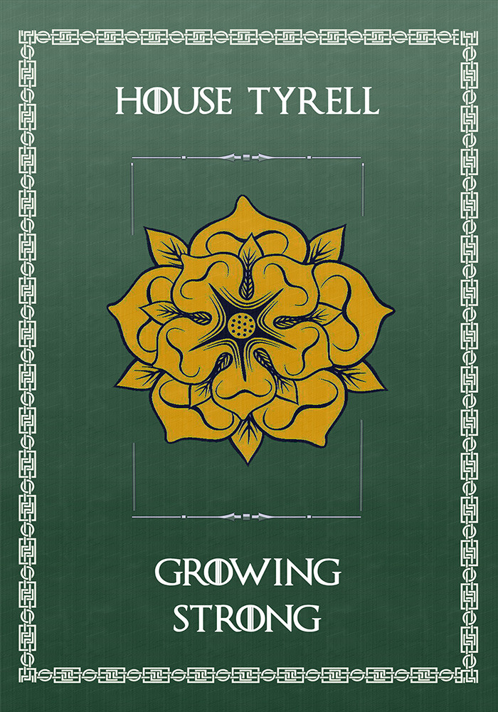 Estandarte Juego de Tronos House Tyrell (70x100 cms.)