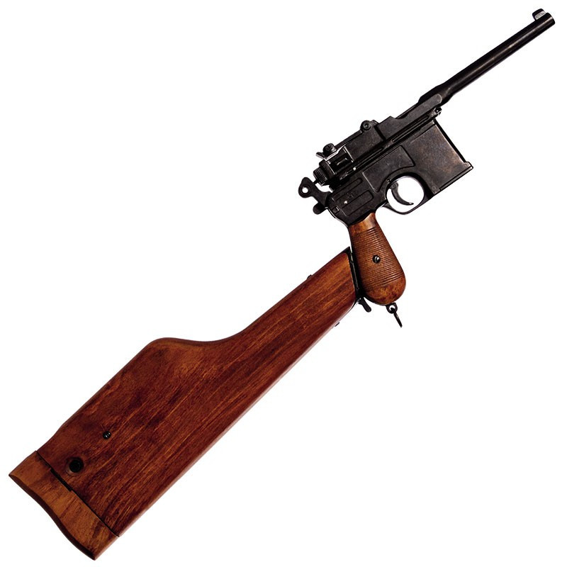 Pistola C96, diseñada por Mauser, Alemania 1896