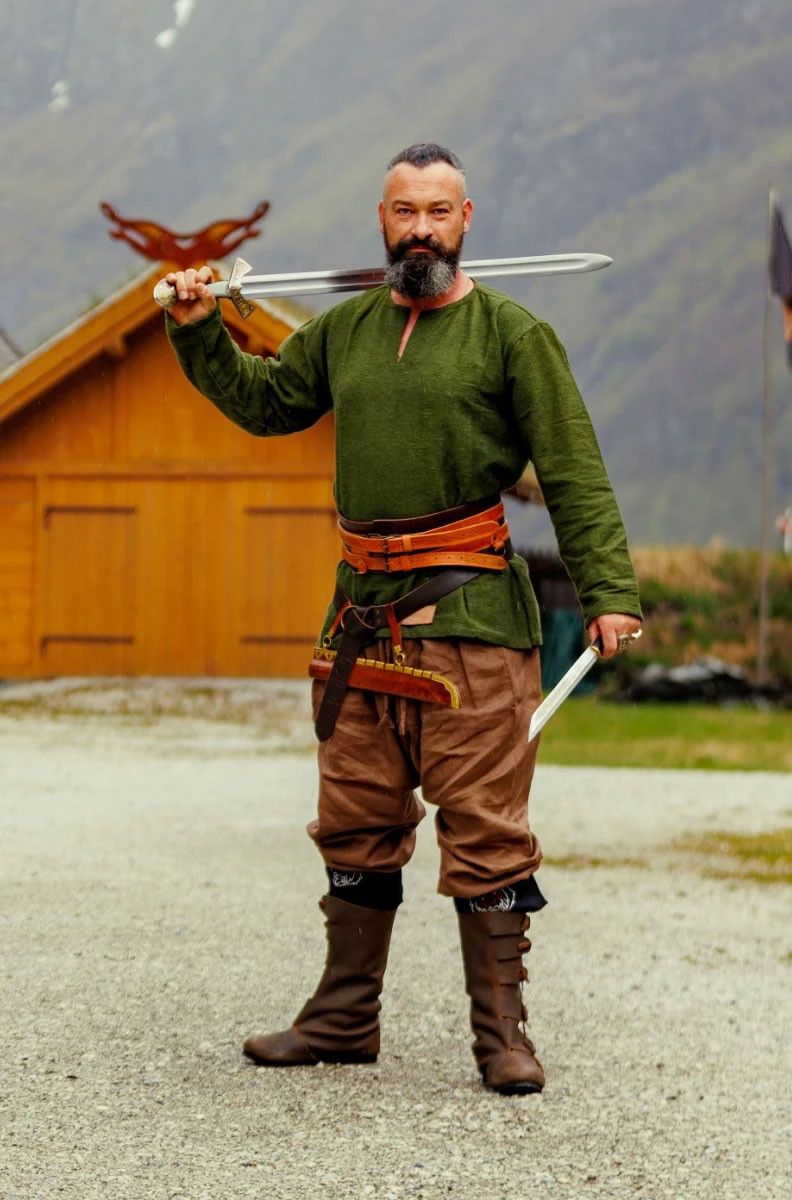 Túnica vikinga Ivar, verde