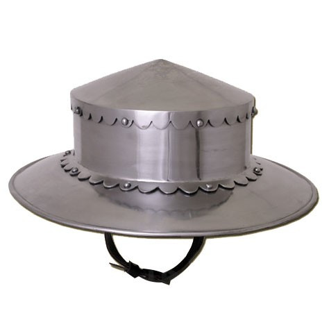 Casco medieval Kettle, siglo XIV