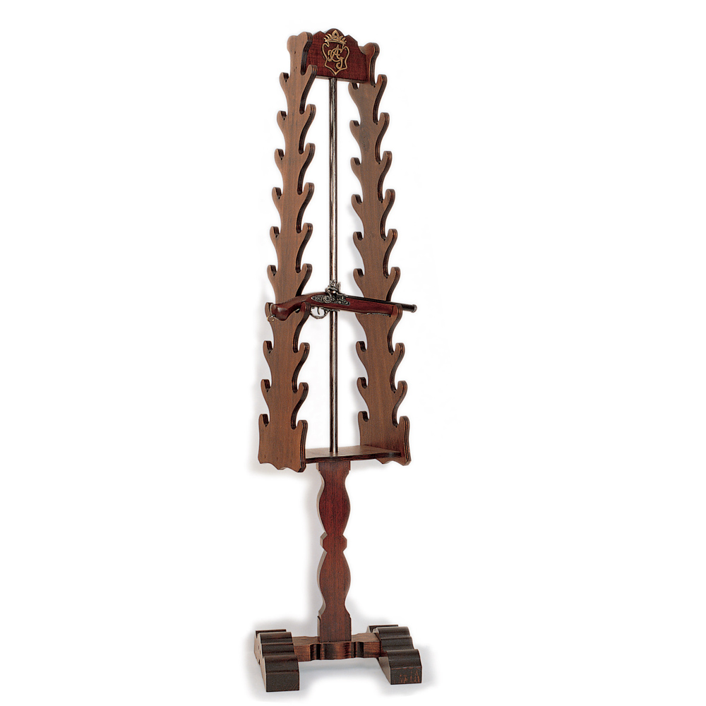Expositor vertical de suelo para 20 pistolas antiguas