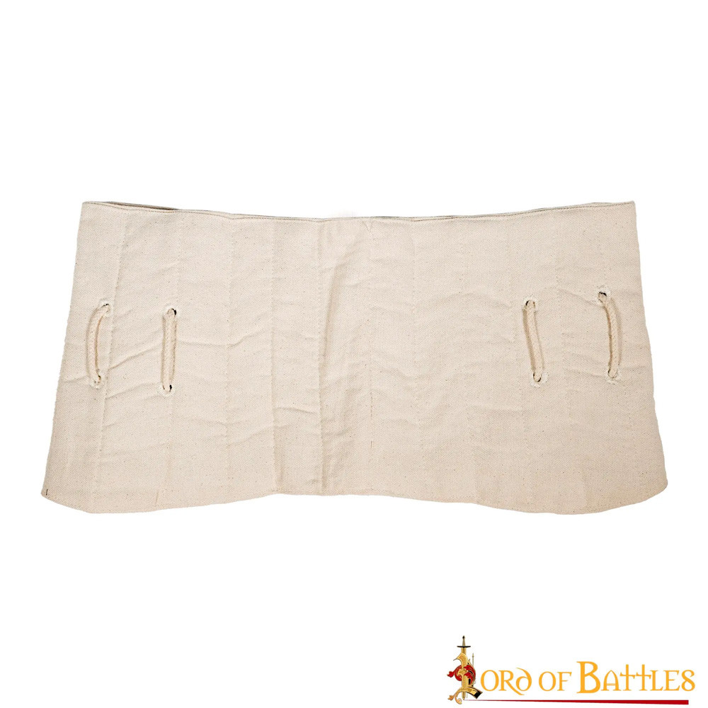 Cinturón medieval acolchado modelo Lendenier, color crudo