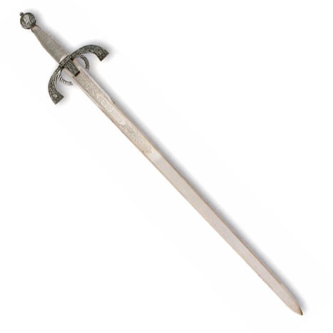 Espada Duque de Alba, acabado rústico