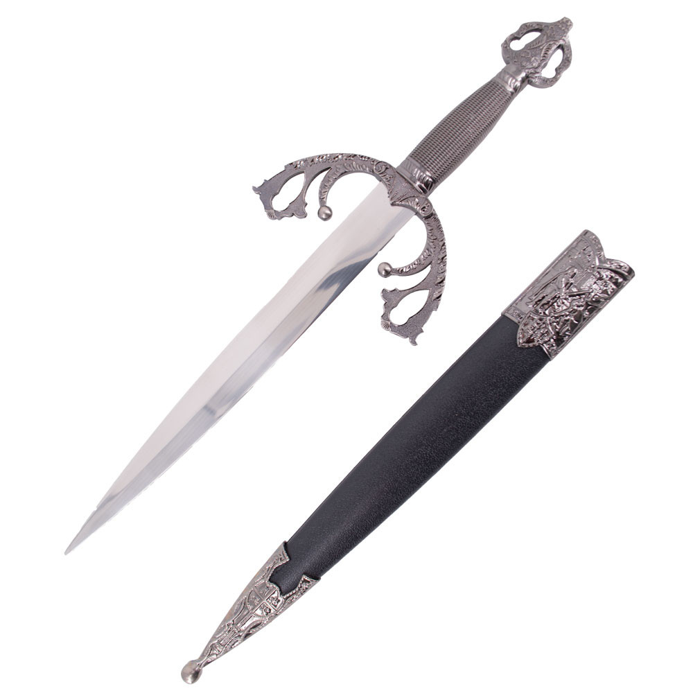 Daga medieval Tizona del Cid, con vaina