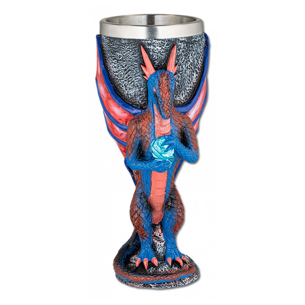 Copa medieval dragón color (18,5 cm.)