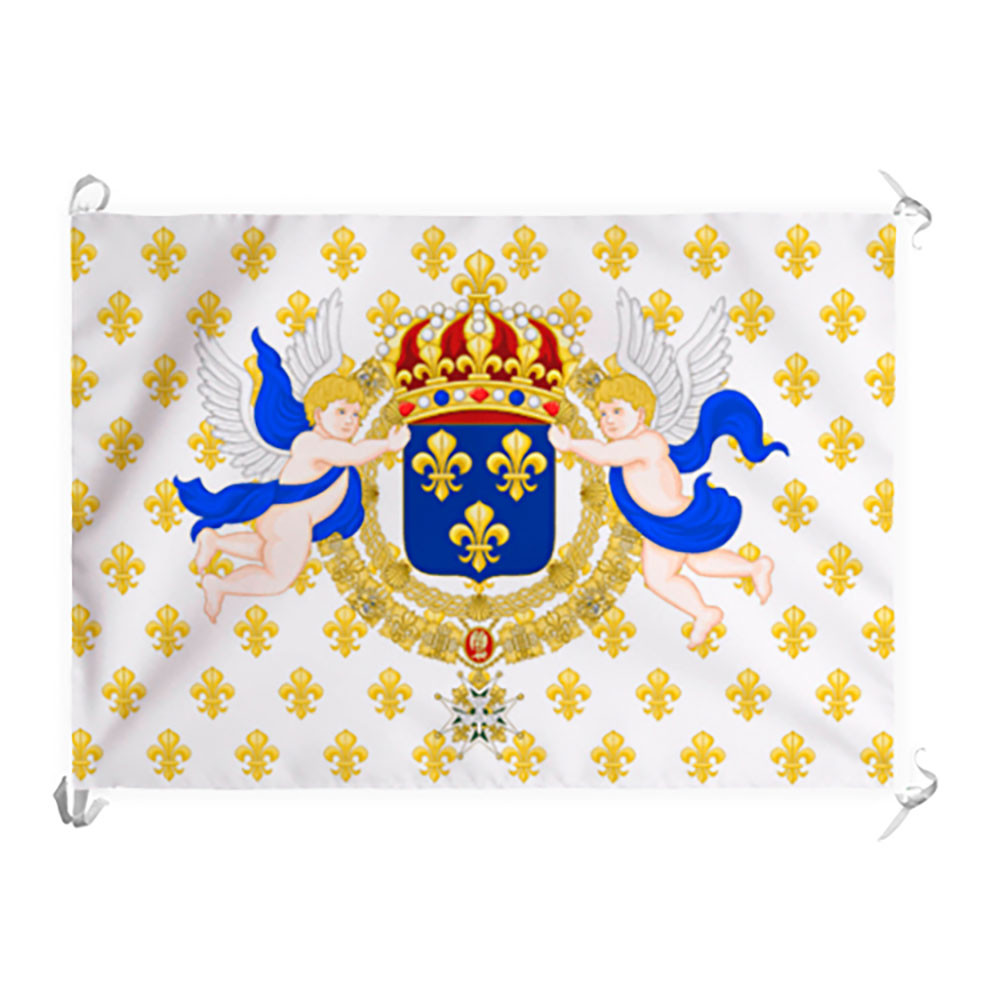 Estandarte Real de Luis XV y Luis XVI de Francia (100x70 cm.)