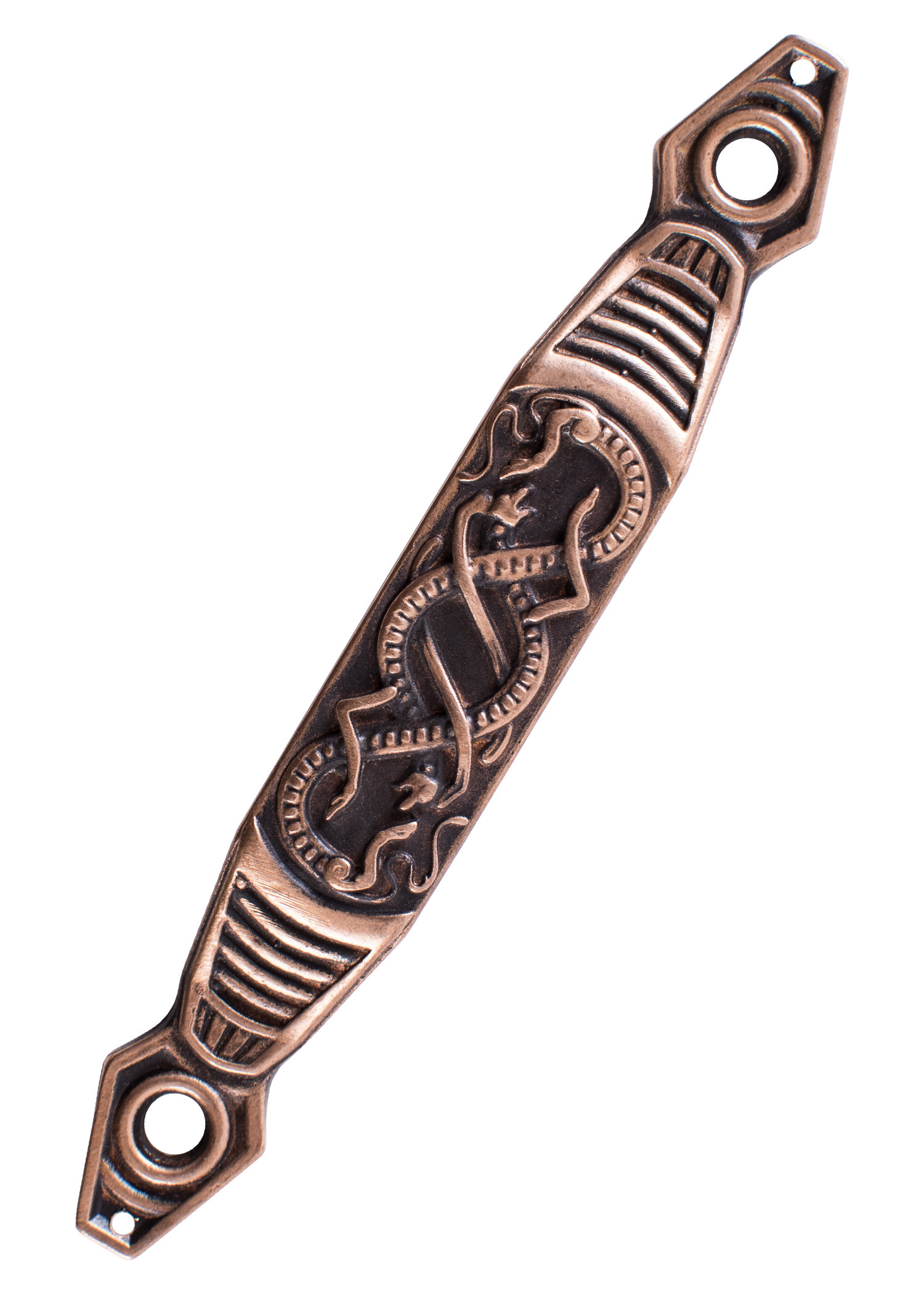 Hebilla de vaina para cinturón, diseño Serpientes