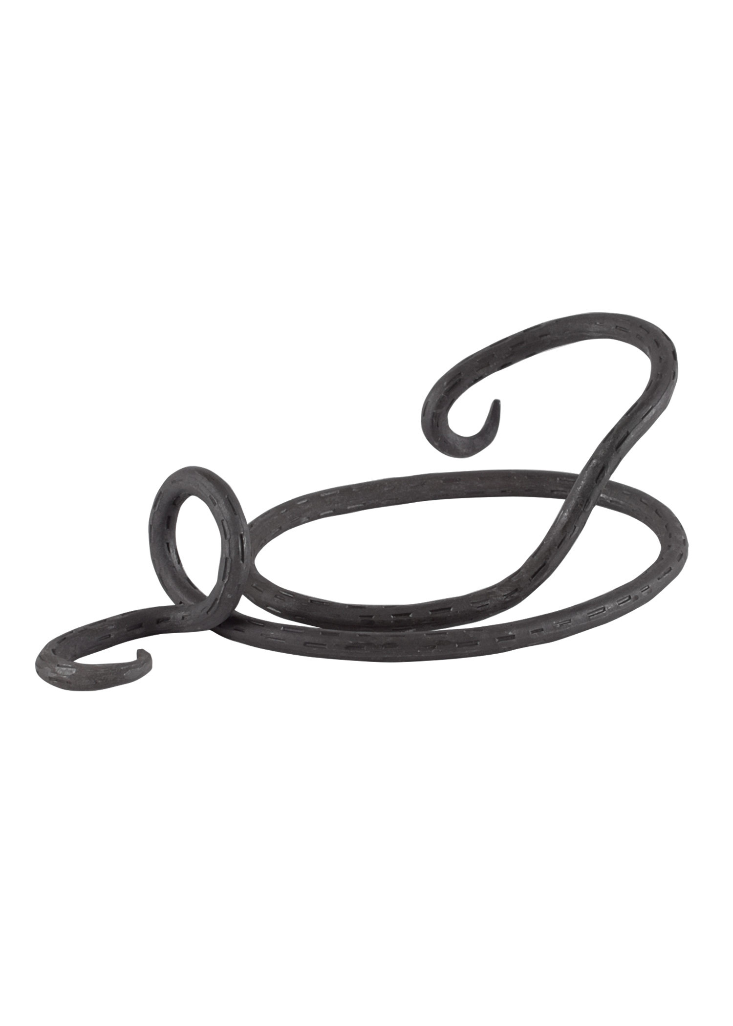 Soporte grande de metal forjado a mano para cuernos