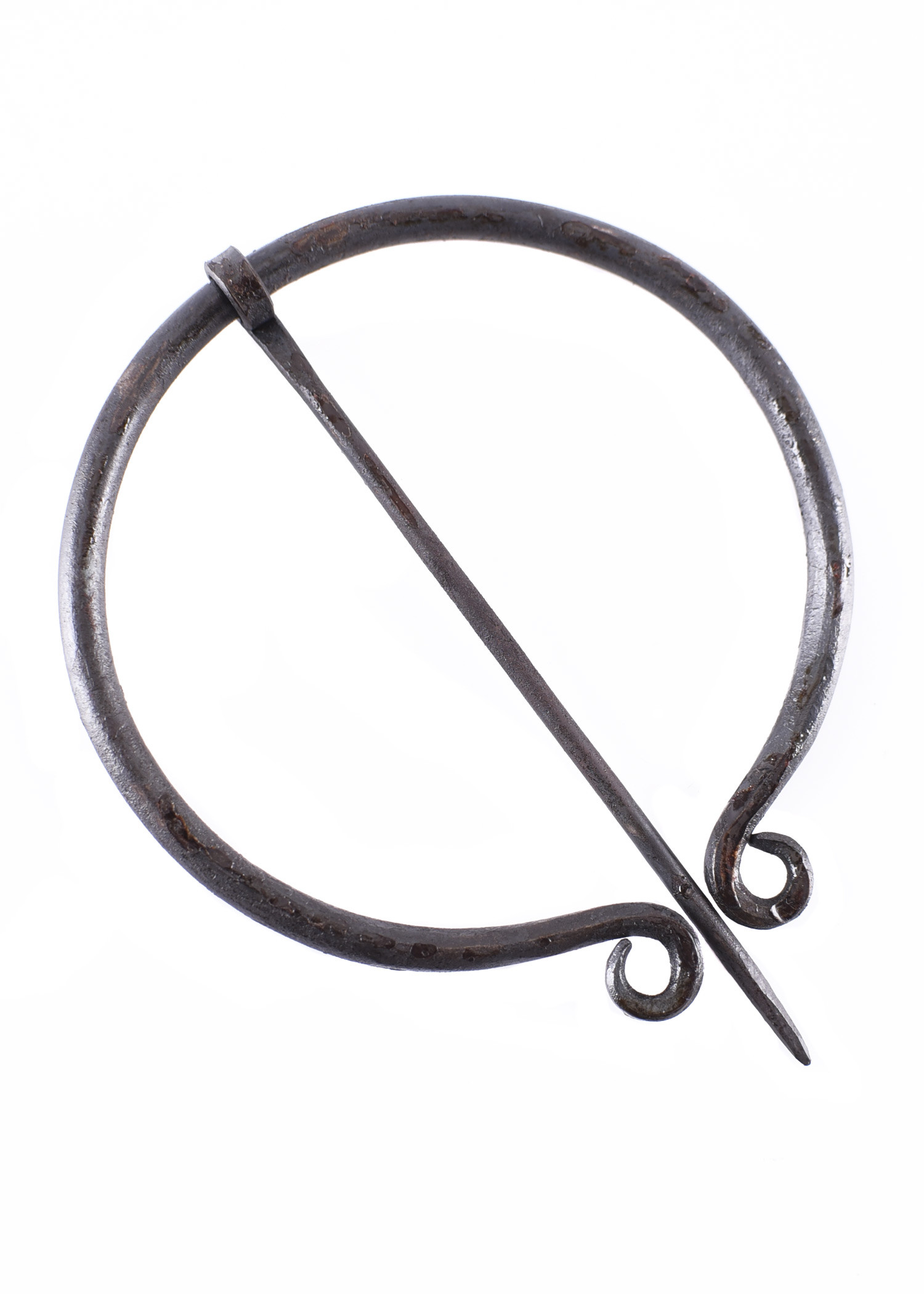 Fíbula medieval forjada a mano modelo trenzado