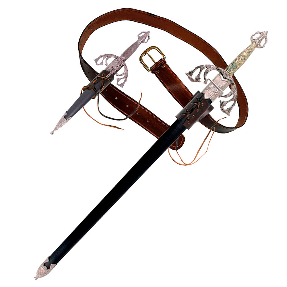 Pack Rodrigo Díaz de Vivar, El Cid: espada, daga, cinturón y tahalís