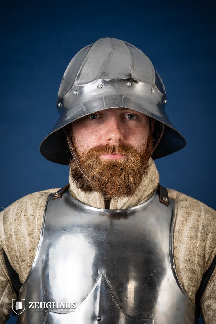 Casco Kettle Borgoñano, acero pulido (1,6 mm.)