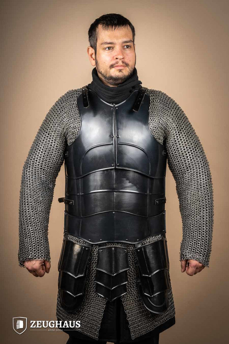 Coraza medieval acero dulce bruñido modelo Champion