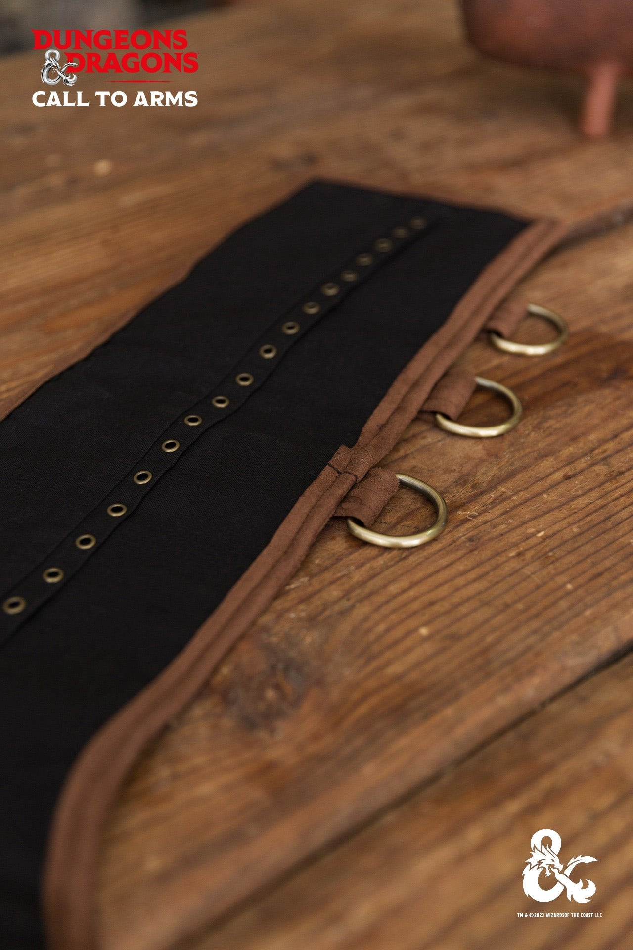 Cinturón medieval Bárbaro de piel, color marrón