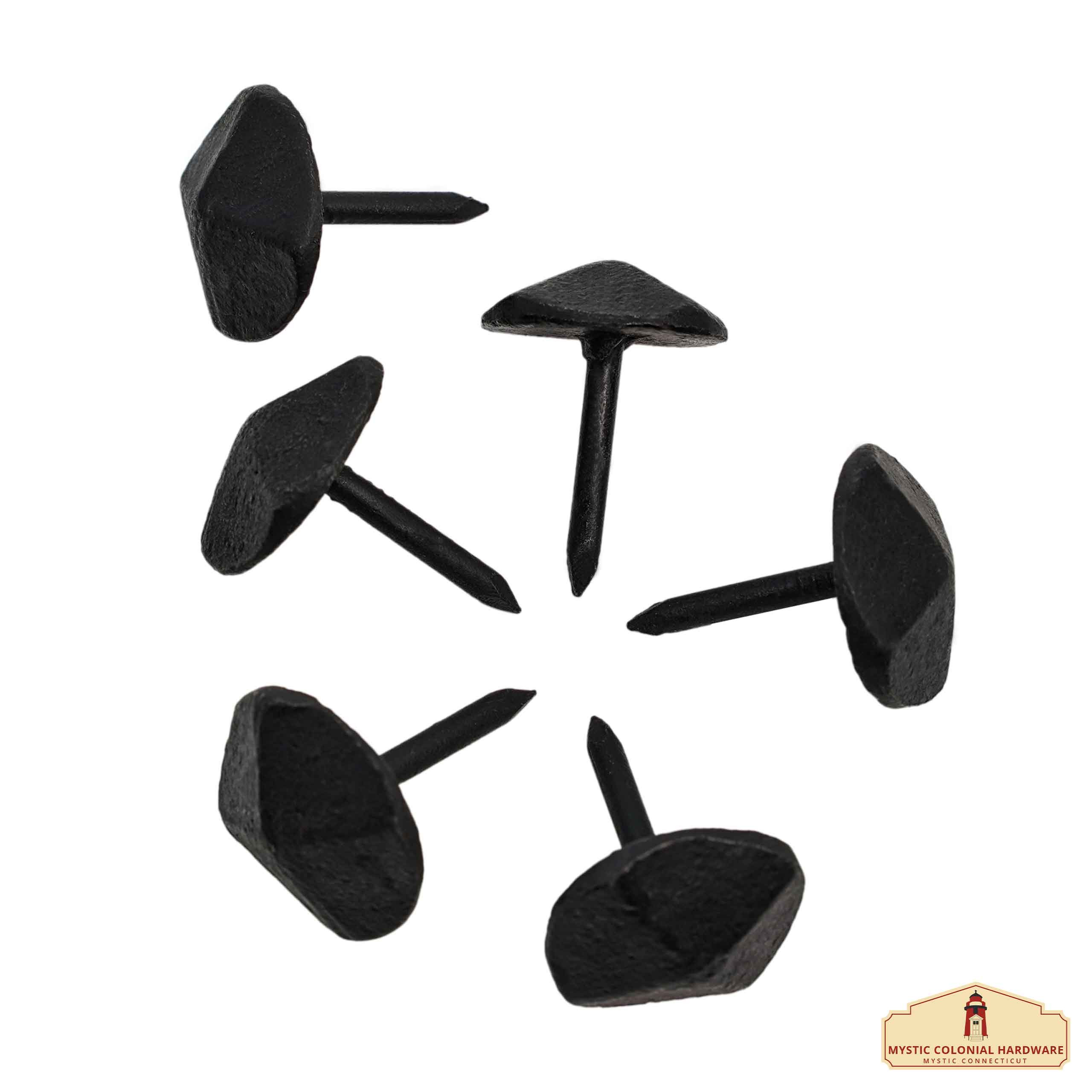 Set 6 clavos hierro forjado acabado ennegrecido (2,5 cm.)