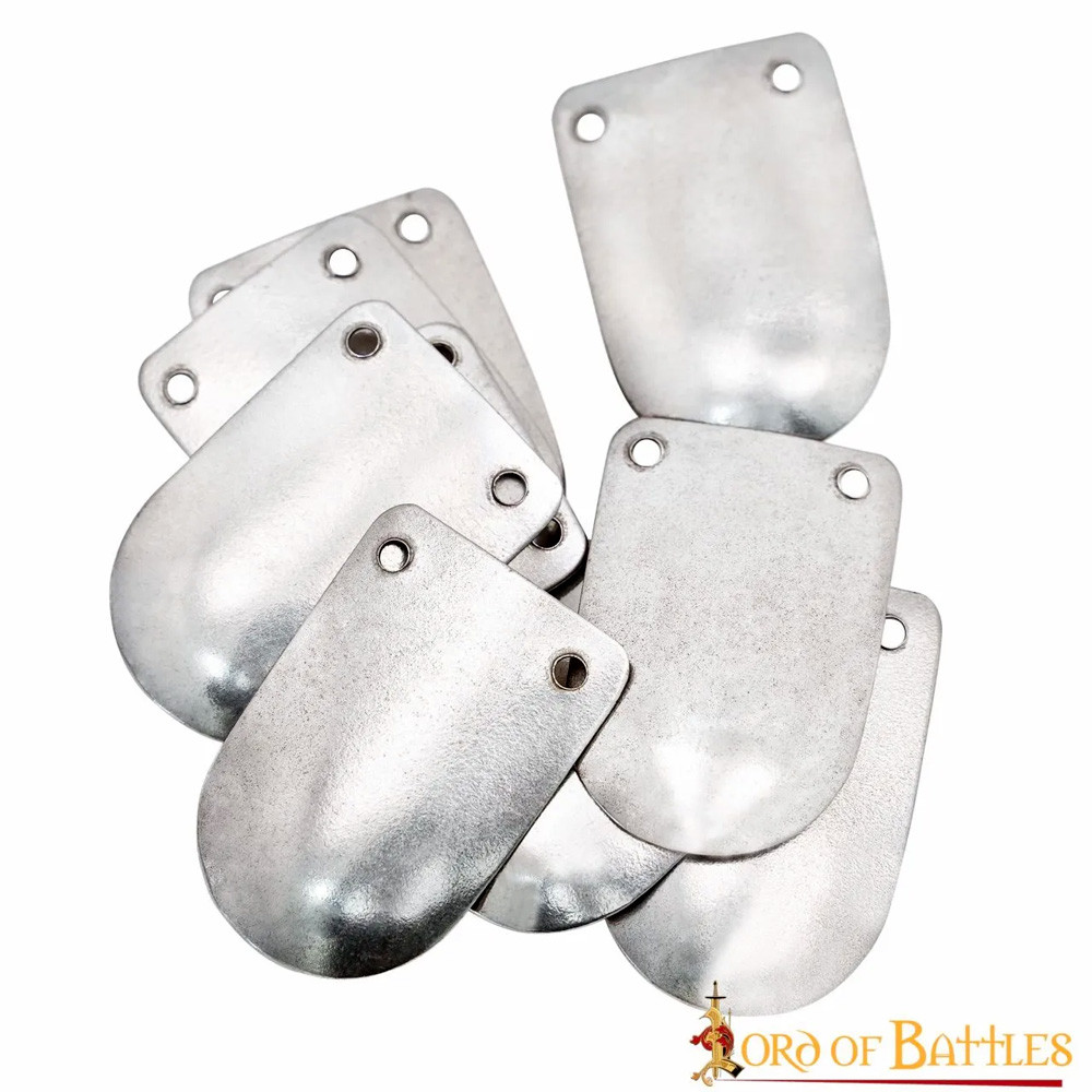 Pack 100 piezas metálicas armadura Lamelar, acero dulce