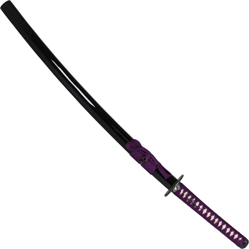 Katana morada Samurai patrón damasco, 8000 capas