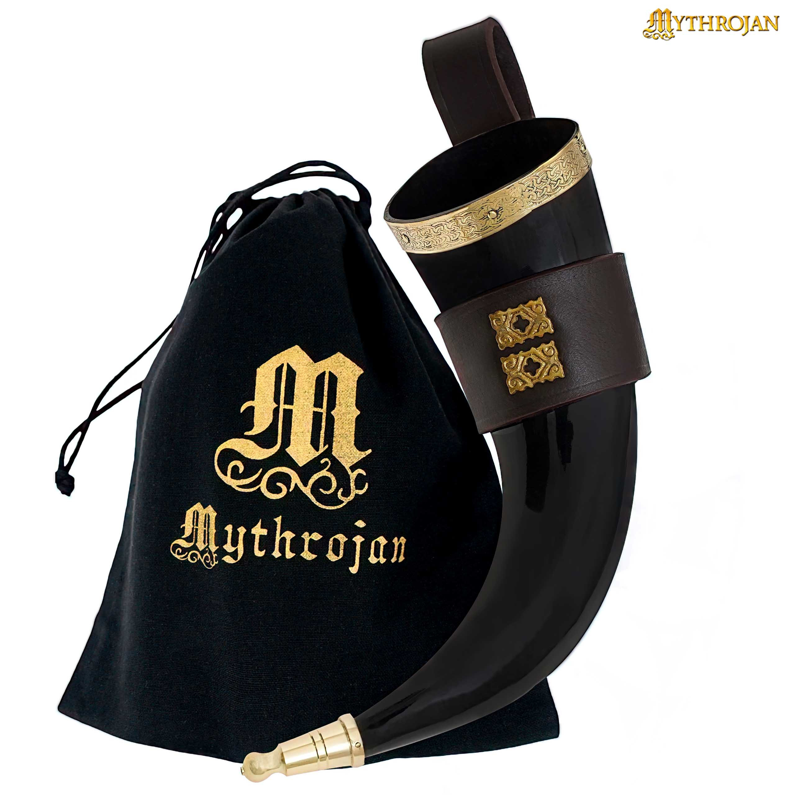 Cuerno vikingo para beber modelo Comerciante (350 ml.)