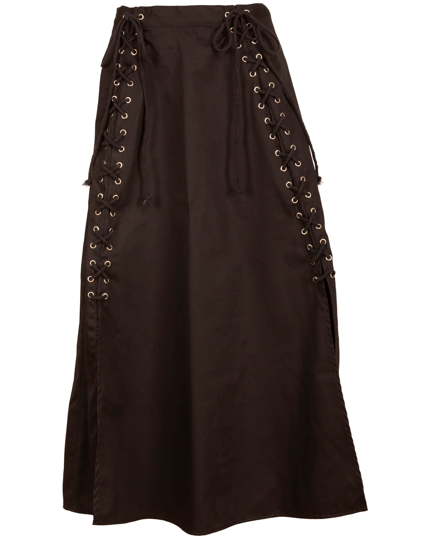 Falda medieval algodón modelo Callista, color marrón