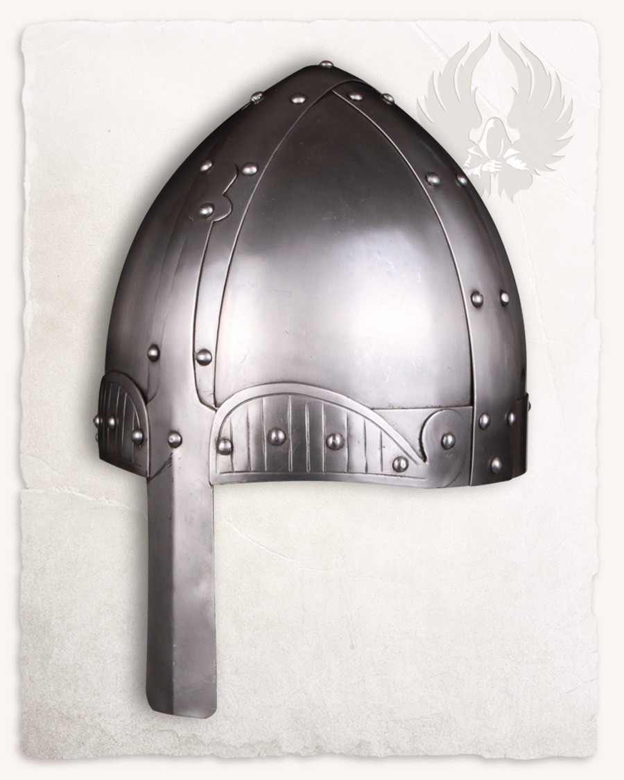 Casco medieval acero pulido modelo Bragi