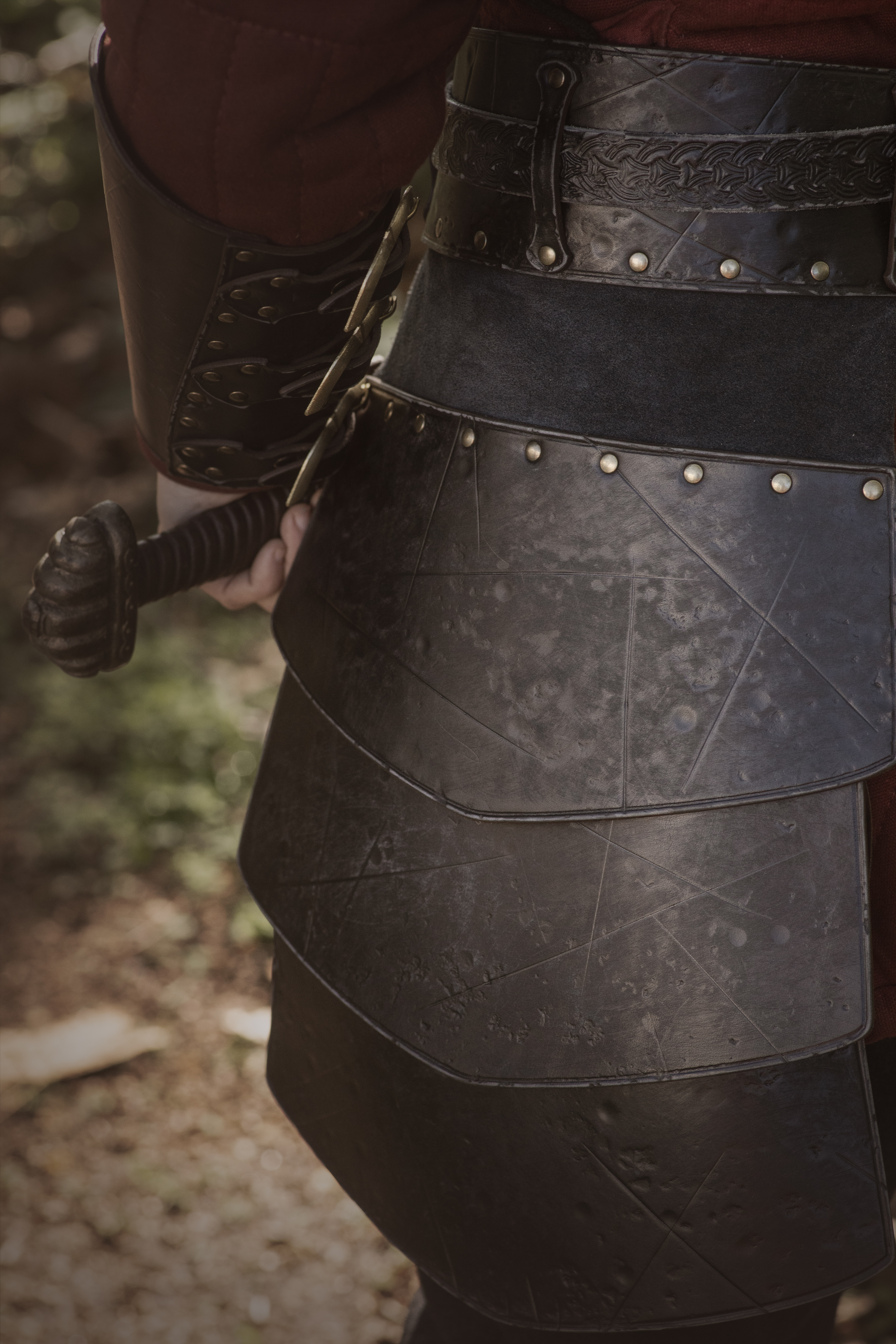 Tassets o Escarcelas de Mercenario con cinturón