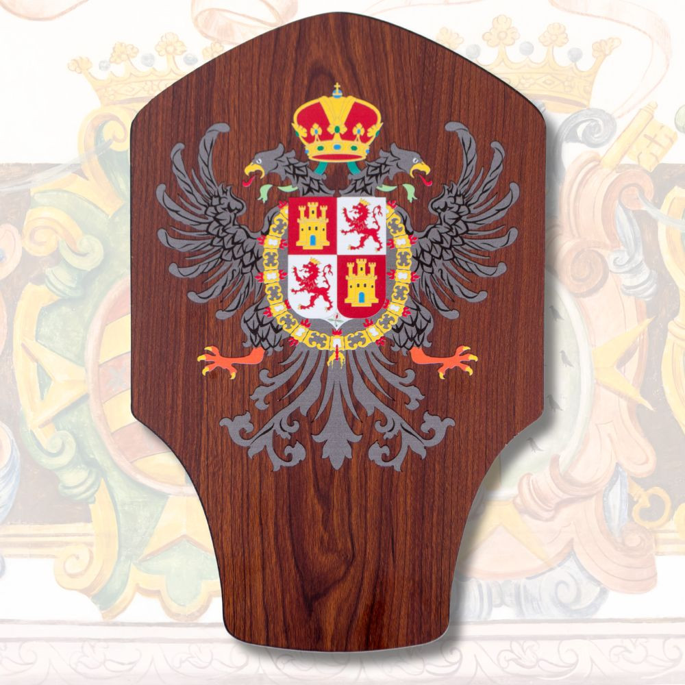 Tabla para colgar espadas escudo de Toledo (24,5 x 37 cms.)