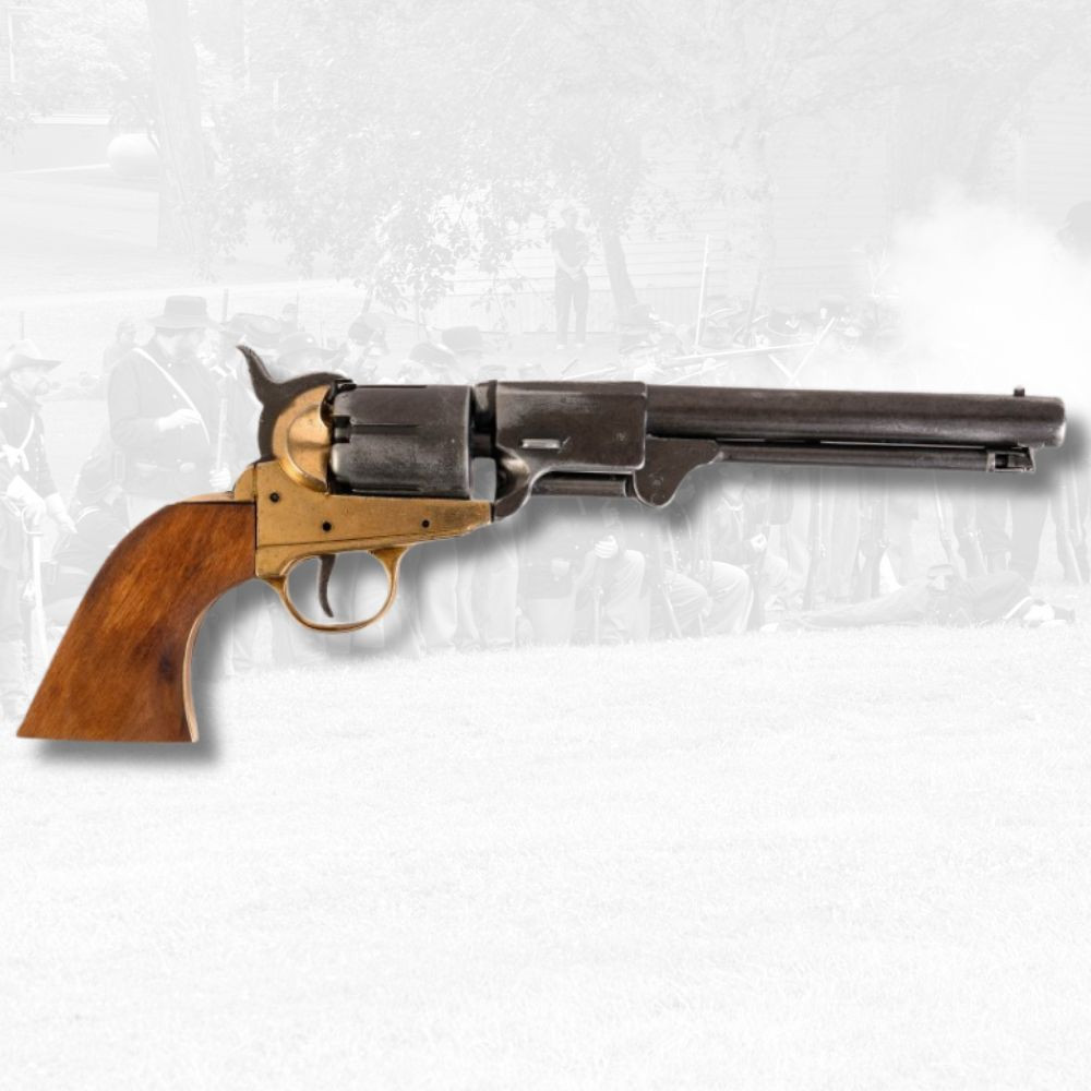 Revólver Confederado negro envejecido, USA 1860