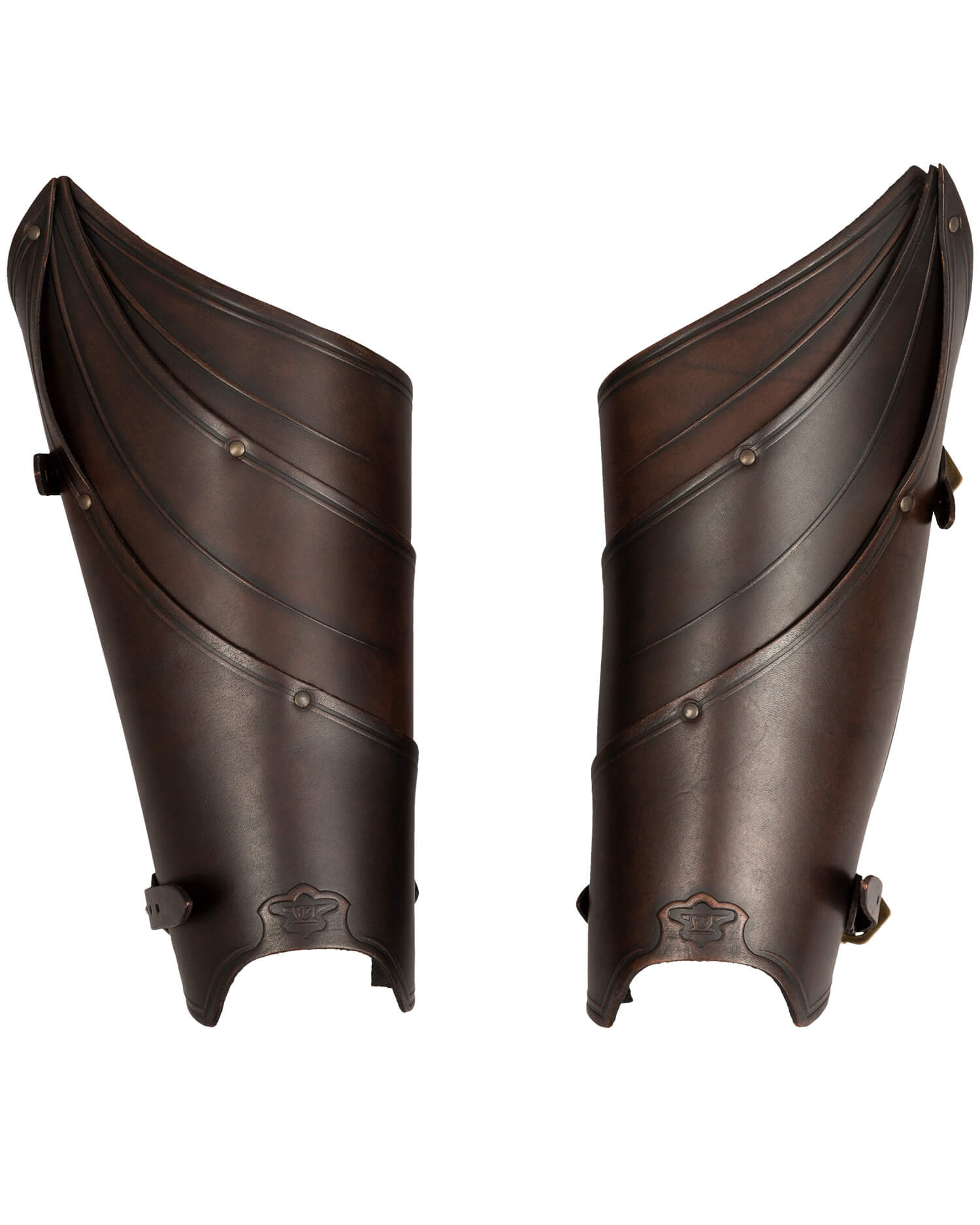 Grebas medievales en cuero modelo Lilith, color marrón