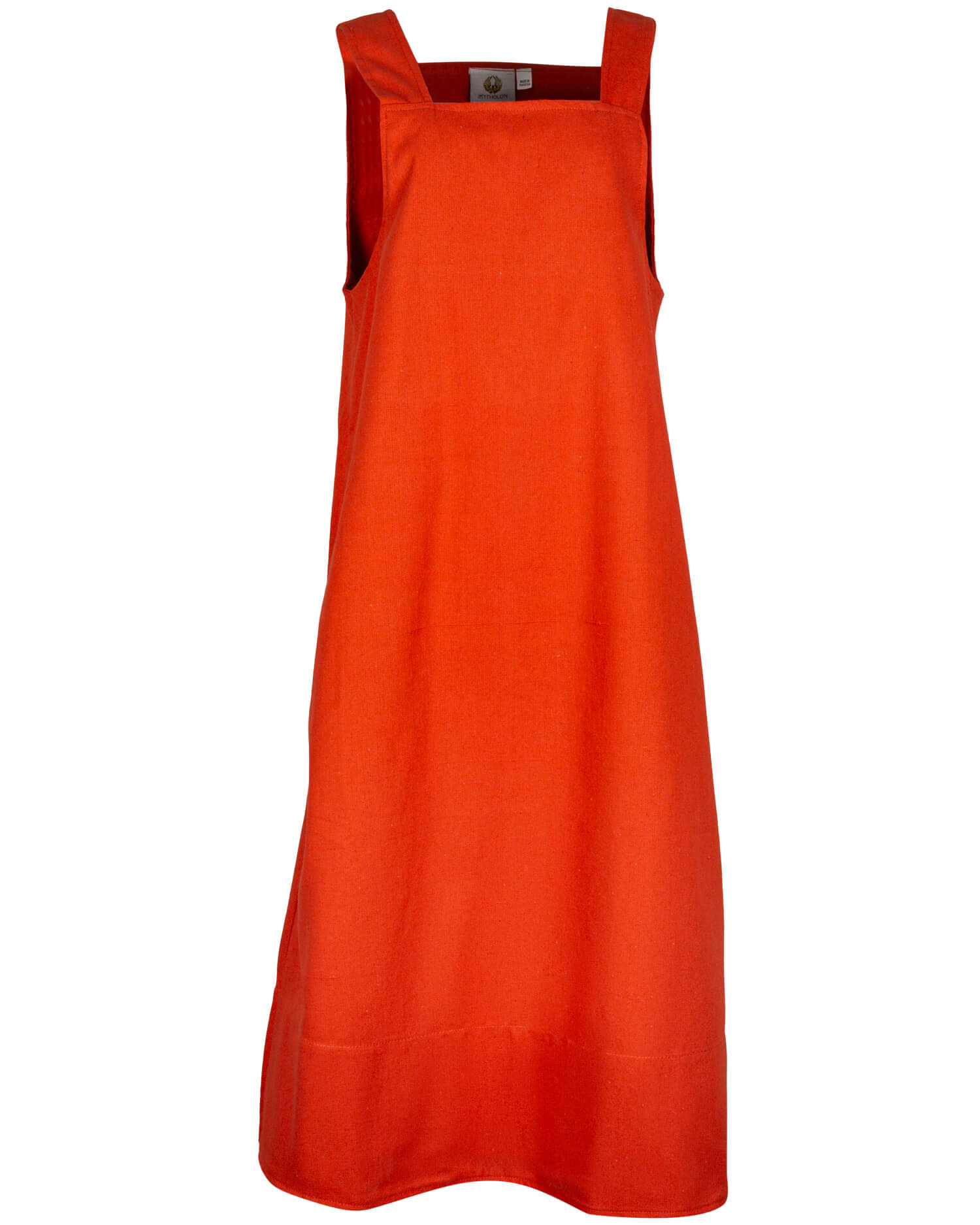 Vestido estilo delantal modelo Lientje, color naranja