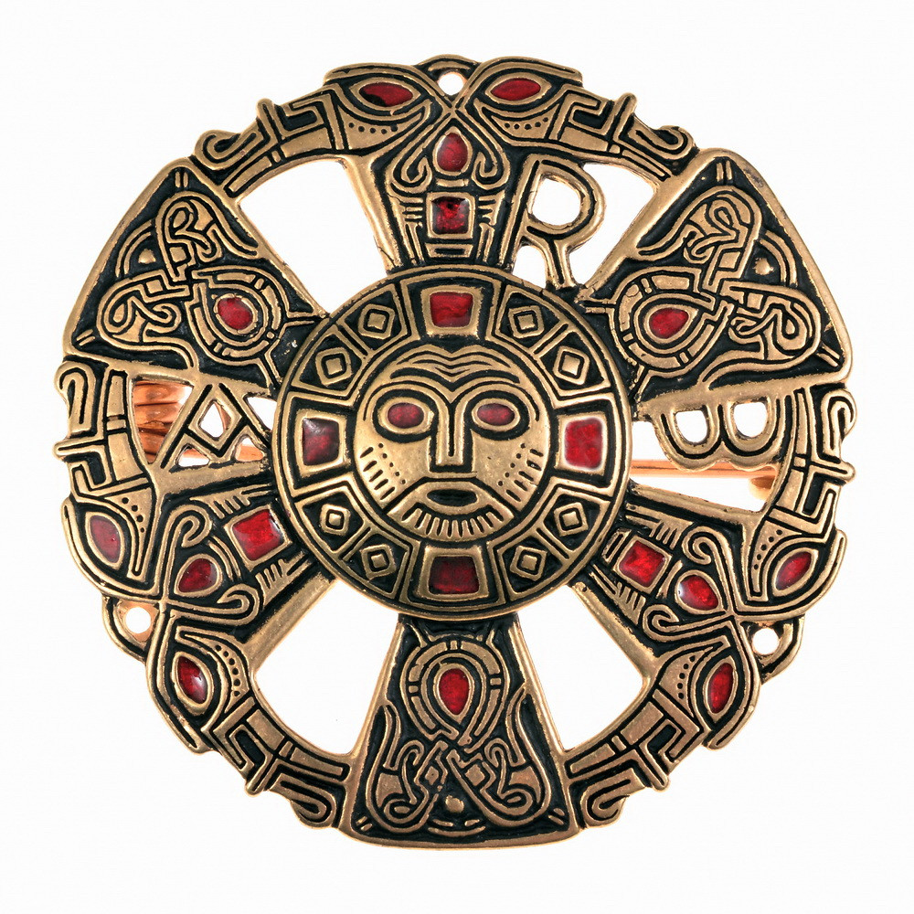 Broche medieval bronce de Limons, Francia