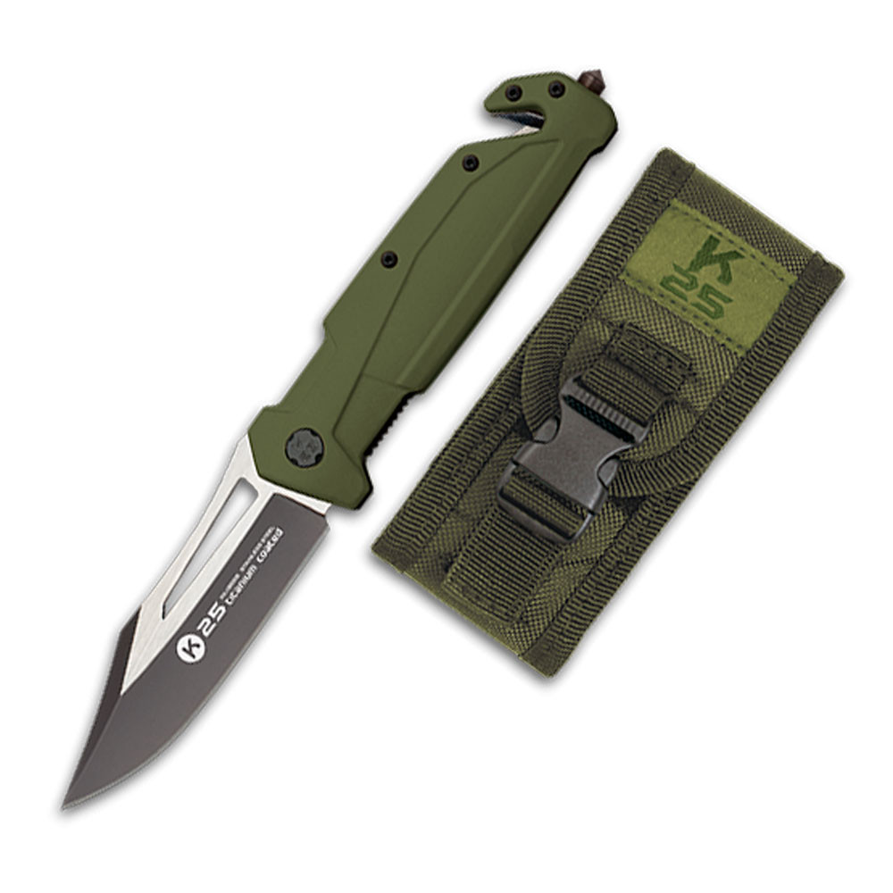 Navaja rescate K25 con hoja tipo tanto