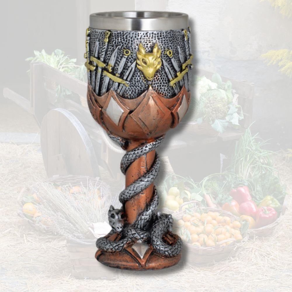 Copa de resina Espadas variadas (18 cm.)