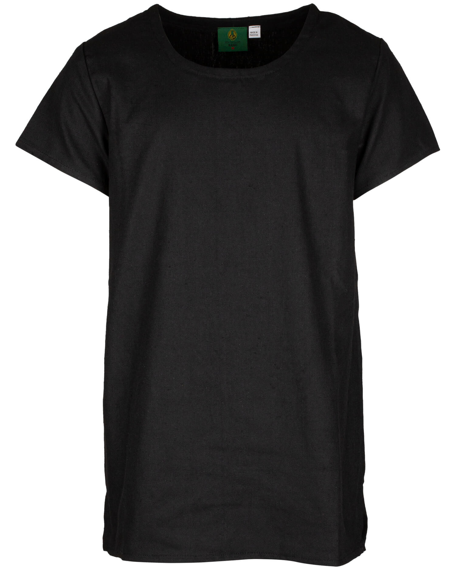 Túnica medieval básica algodón, color negro