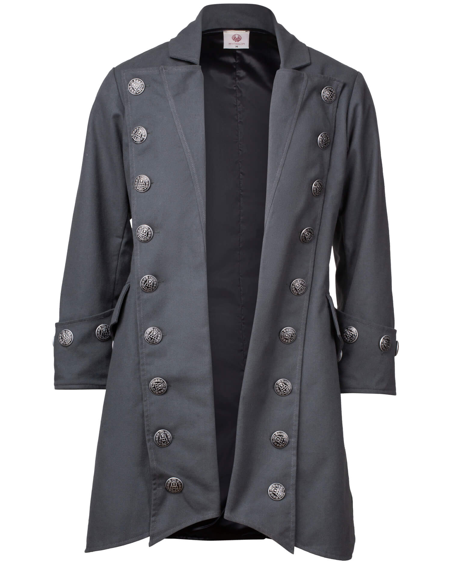 Abrigo medieval Pirata modelo Capitan Chad, color gris