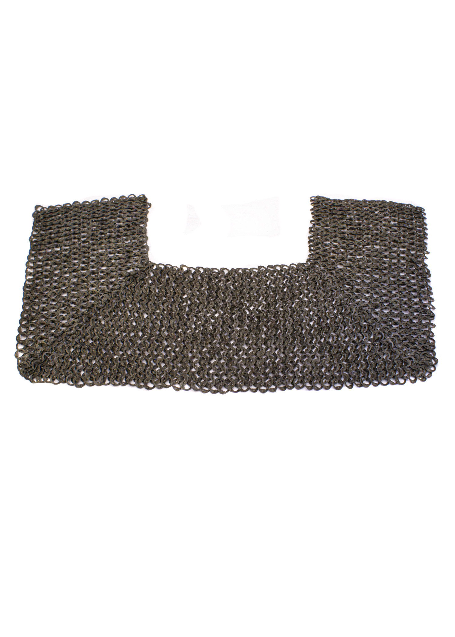 Protector cuello cota de malla, anillas planas 9 mm.